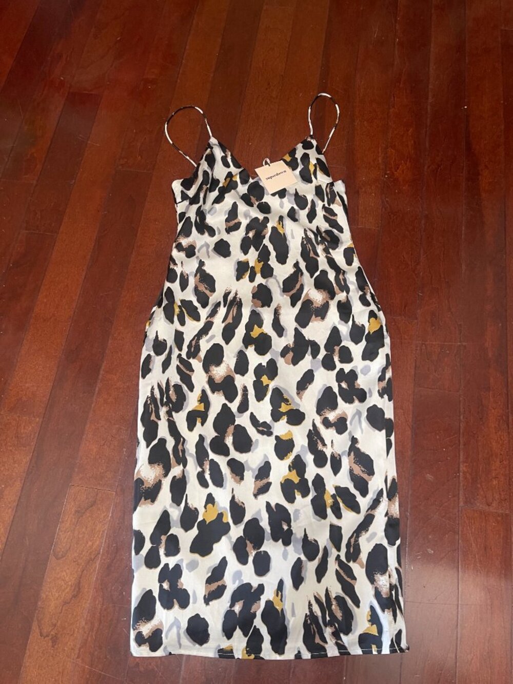 Superdown Fierra Midi Dress Leopard Print NWT Size Small - Picture 4 of 10